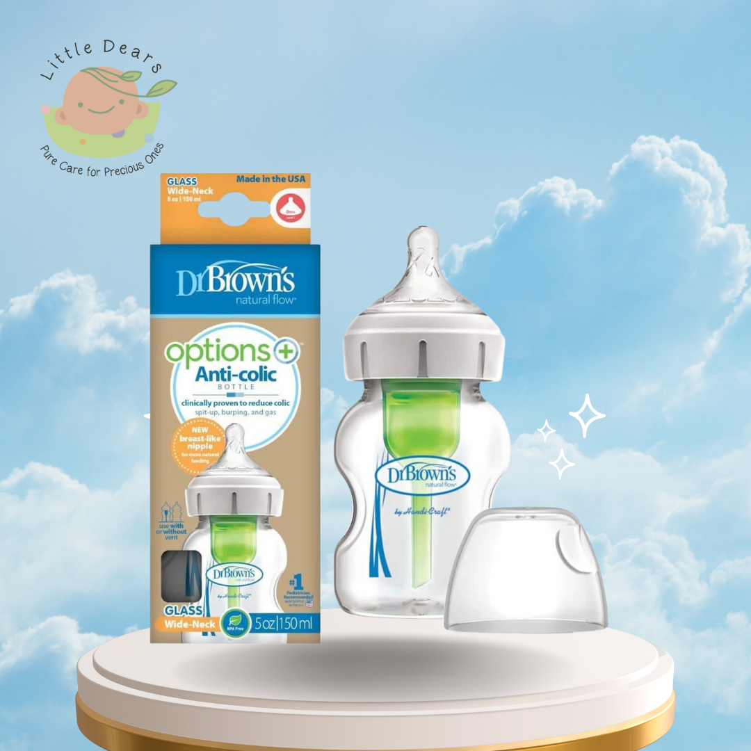 Wide neck options + glass bottle 150 ml, single