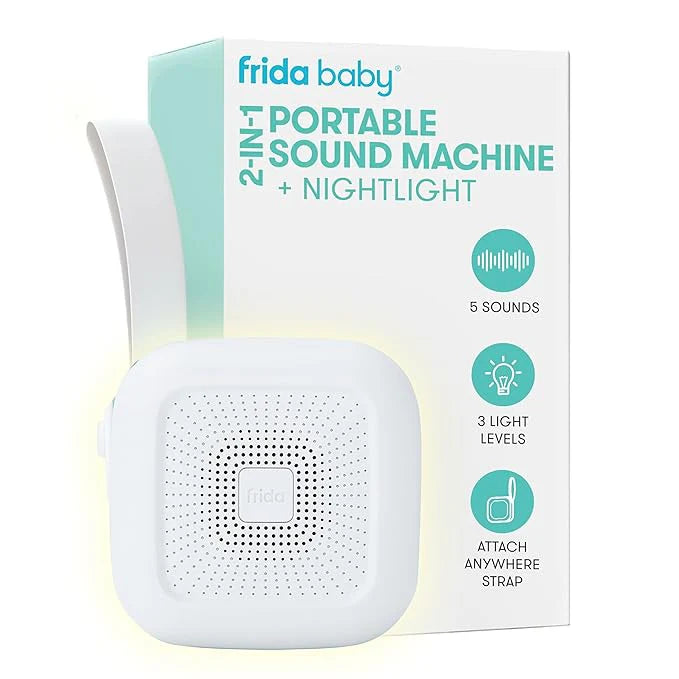 Frida 2 in 1 portable sound machine and night light