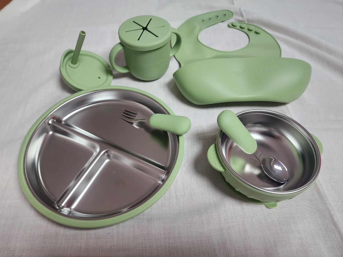 Little Dears stainless steel feeding set