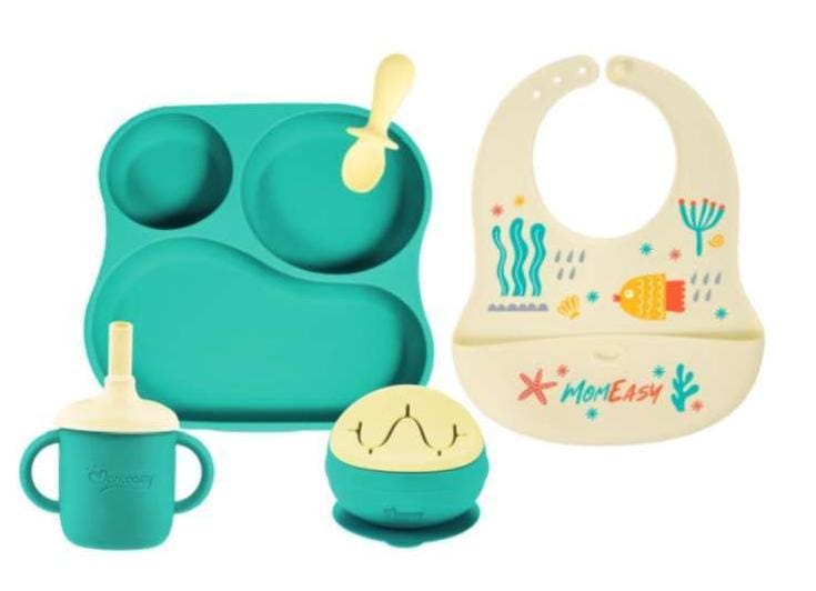 5 in 1 silicone dining set